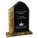 6 1/4'' x 8 3/4'' Gold Tuscany Acrylic Standup with Self Adhesive Base