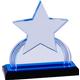 7 1/4'' Blue Carved Star Impress Acrylic