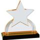 6 1/4'' Gold Carved Star Impress Acrylic
