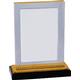 7 3/4'' Gold Carved Rectangle Impress Acrylic