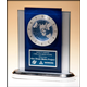 Blue and Silver Desk Clock