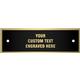 .020'' Gloss Black Brass with gold edge