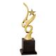 11 3/4'' Gold Metal Art Crystal Award