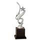 11 3/4'' Silver Metal Art Crystal Award