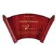 14 1/4'' x 8 1/2'' Rosewood Piano Finish Scroll Plaque