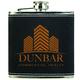 6 oz. Light Black/Gold Textured Stainless Steel Flask