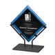10'' Blue Galaxy Acrylic Plaque with Iron Stand