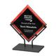7 1/2'' Red Galaxy Acrylic Plaque with Iron Stand