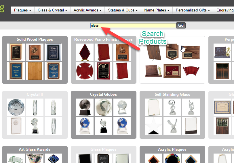 Enter key word and search search products